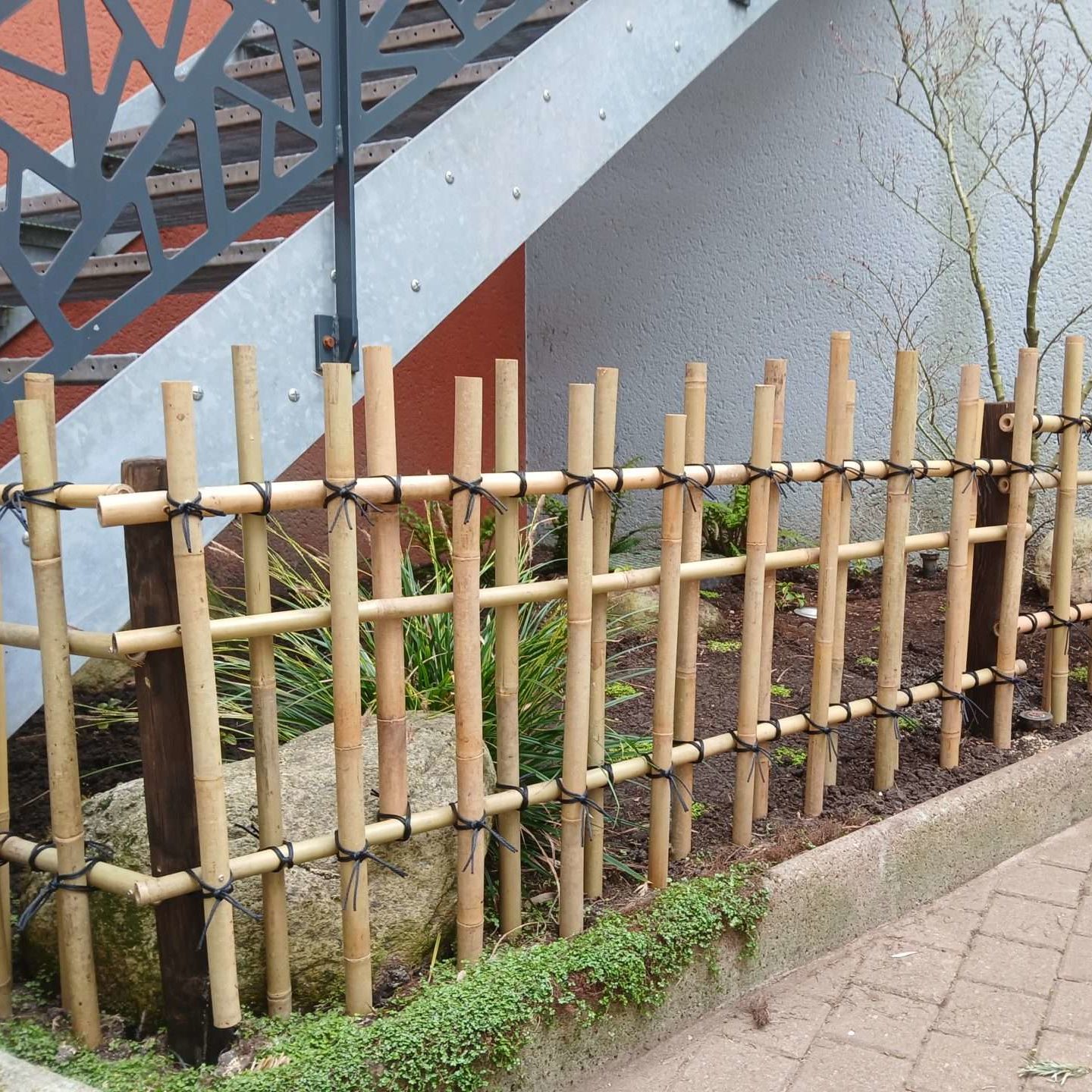 Clôture en bambou Yotsume-gaki