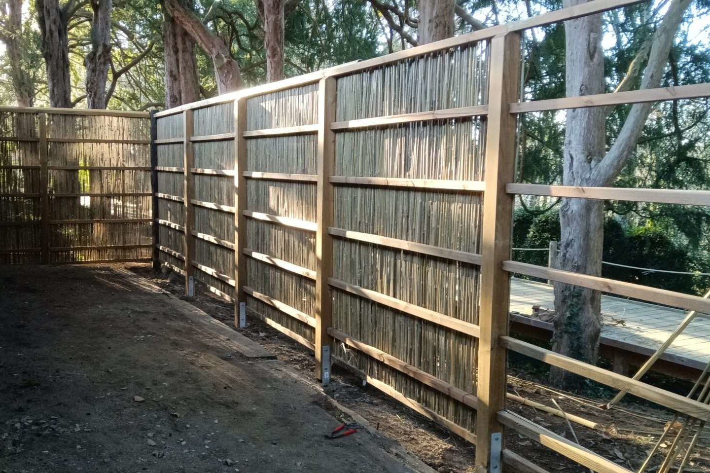 Structure de palissade bambou japonaise shimizu gaki