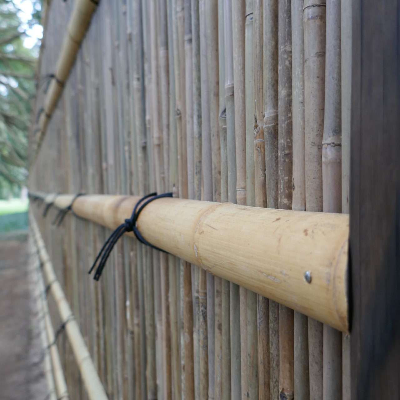 Détail bambou palissade shimizu-gaki