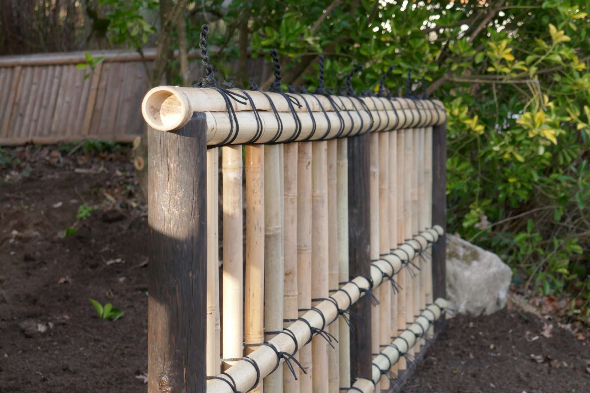 Barriere en bambou Kinkakuji-gaki