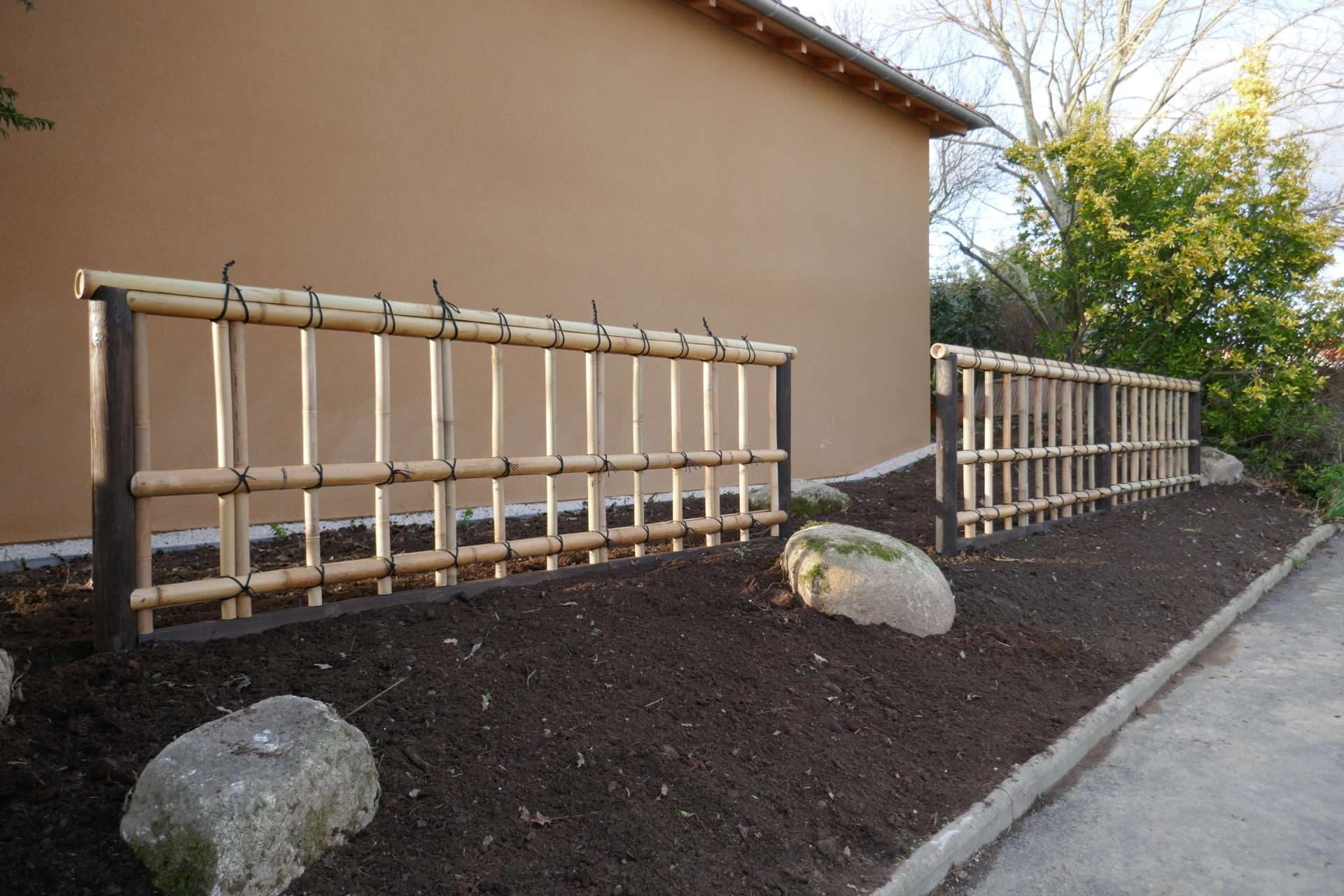 Barriere en bambou Kinkakuji-gaki